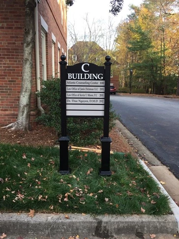 Post and Panel Building Sign